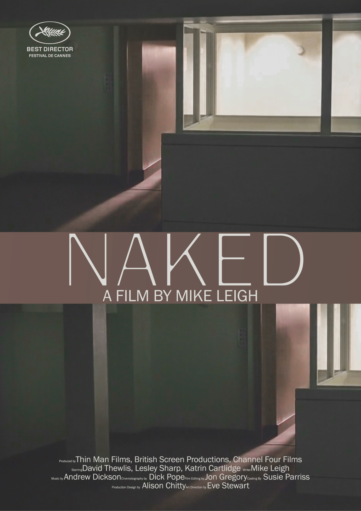 Naked Experimental Film Poster پوستر تجربی فیلم Naked